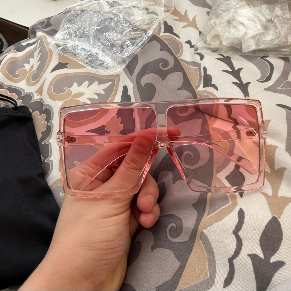 Stylish Pink Sunglasses - Picture 2 of 3